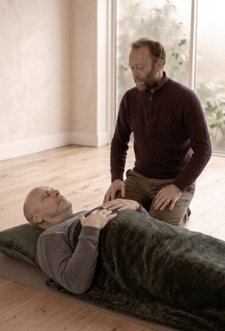 A conscious-connected breathing session