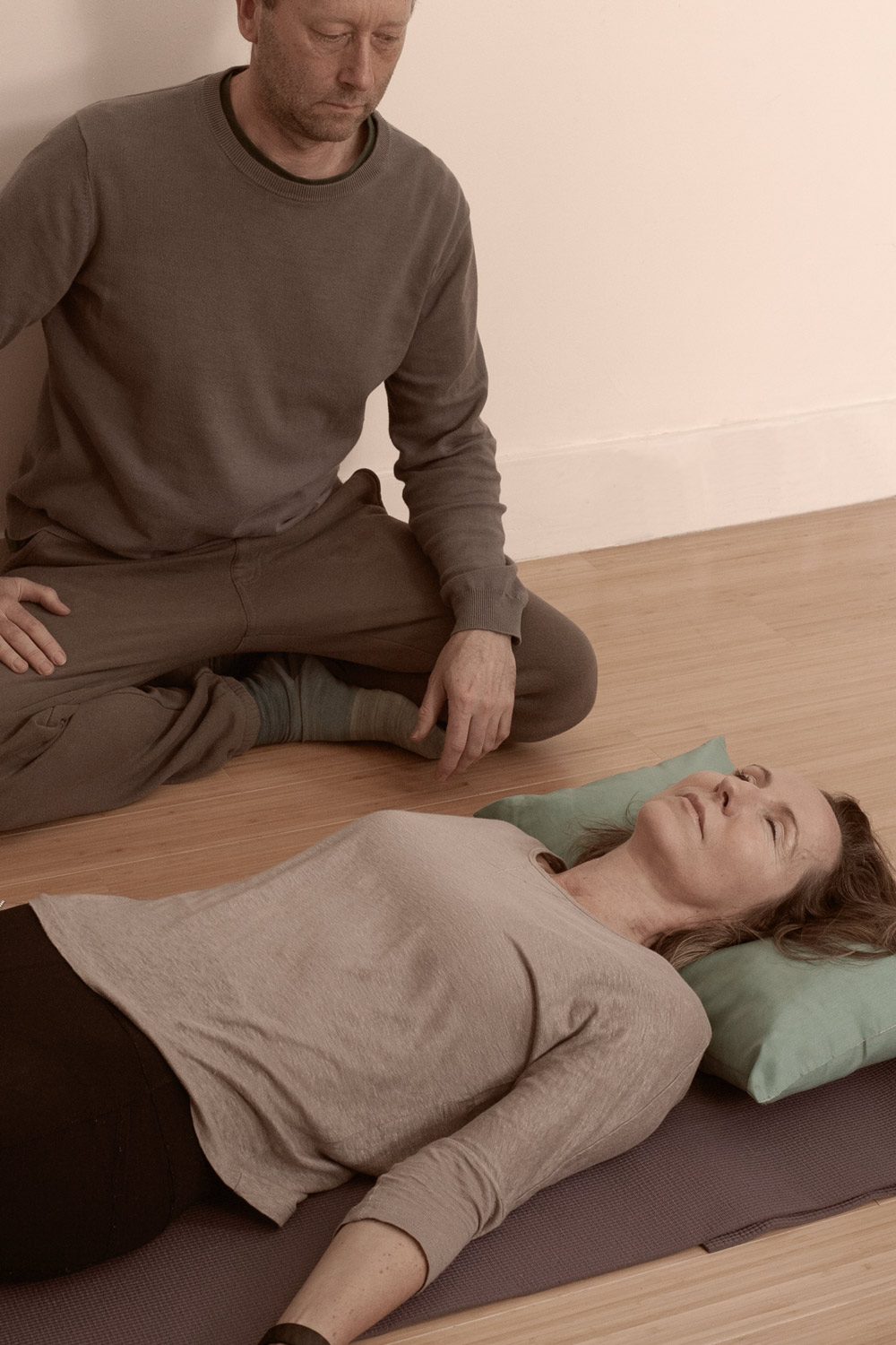 A conscious-connected breathing session